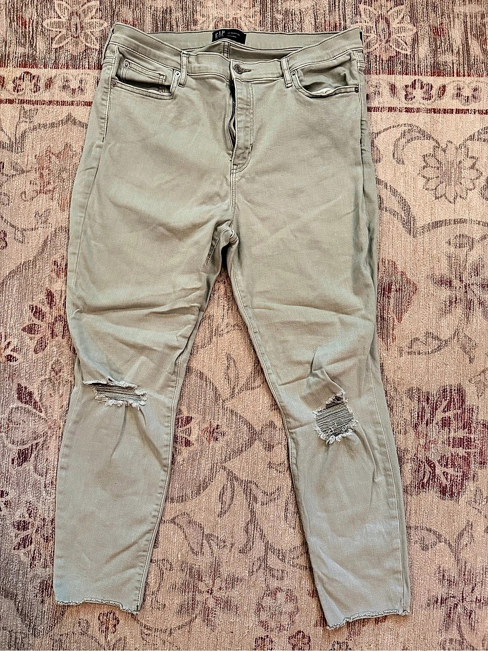Gap High Rise Jean Legging in Green